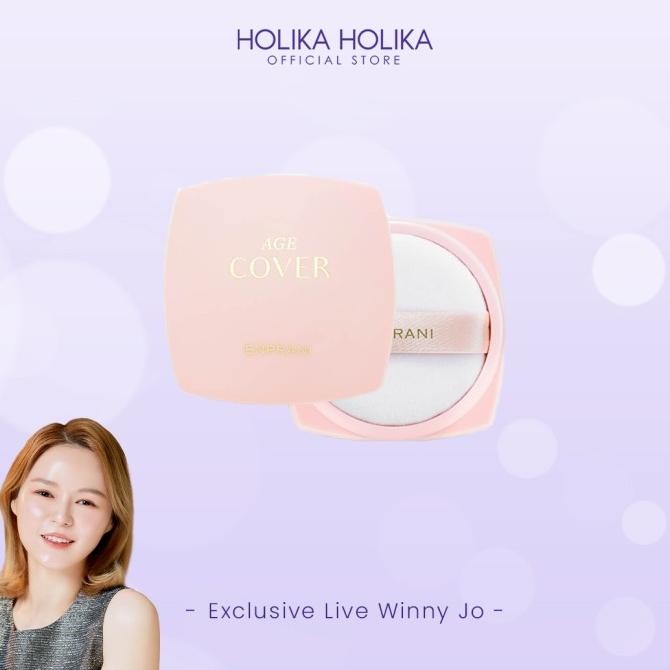 Baru Holika Holika Enprani Age Cover Lucent Powder | Bedak Tabur Anti Aging