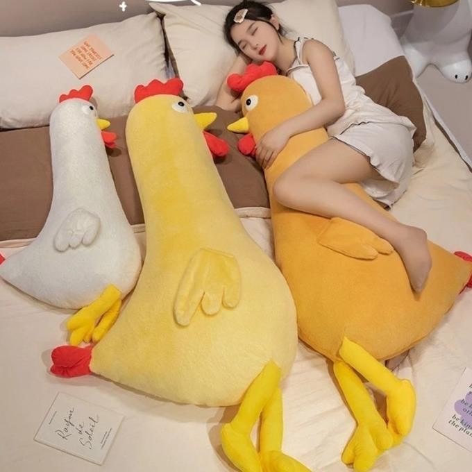 

READY BONEKA BANTAL GULING KARAKTER AYAM UKURAN 100CM LUCU DAN IMUT BANTAL GULING AYAM BOBO