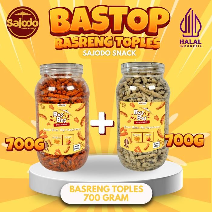 

KOMPLIT Basreng Pedas Toples 700 Gram Free Basreng Original Toples 700 Gram Sajodo Snack & Food