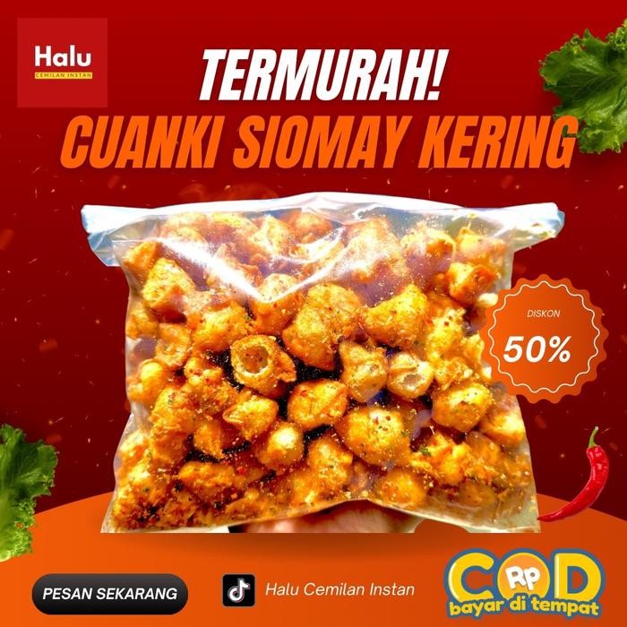 

TERLENGKAP 500gr SIOMAY KERING PEDAS DAUN JERUK/ Instan Food