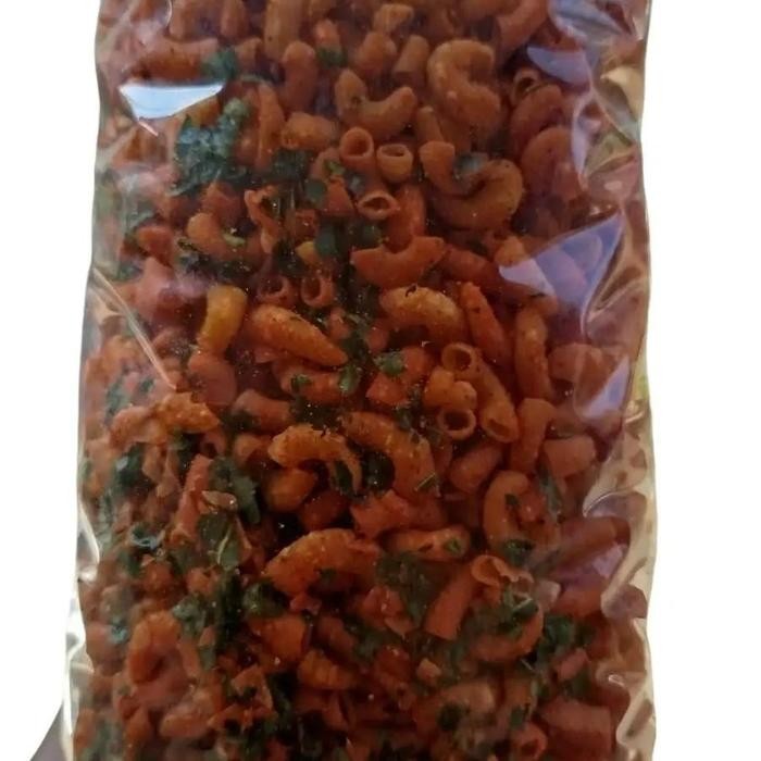 

FREE ONGKIR Makaroni Pedas Balado Daun Jeruk 1 Kg - Snack Makanan - Food Cemilan Kerang