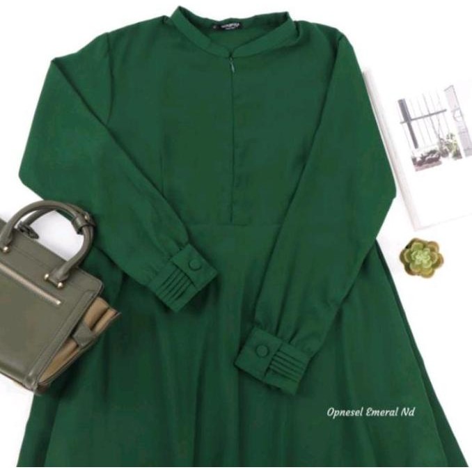 New Sale Pakaian Wanita Hijau Tua/Gamis Wanita Hijau Botol/Pakaian Wanita Jumbo Limited Edition