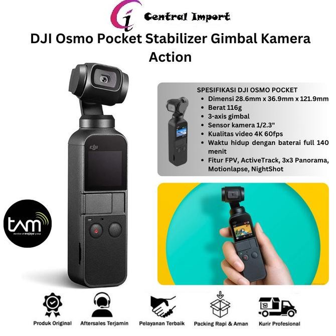 Dji Osmo Pocket Stabilizer Gimbal Kamera Action - Dji Osmo Pocket Gimbal Kamera Original New Stok