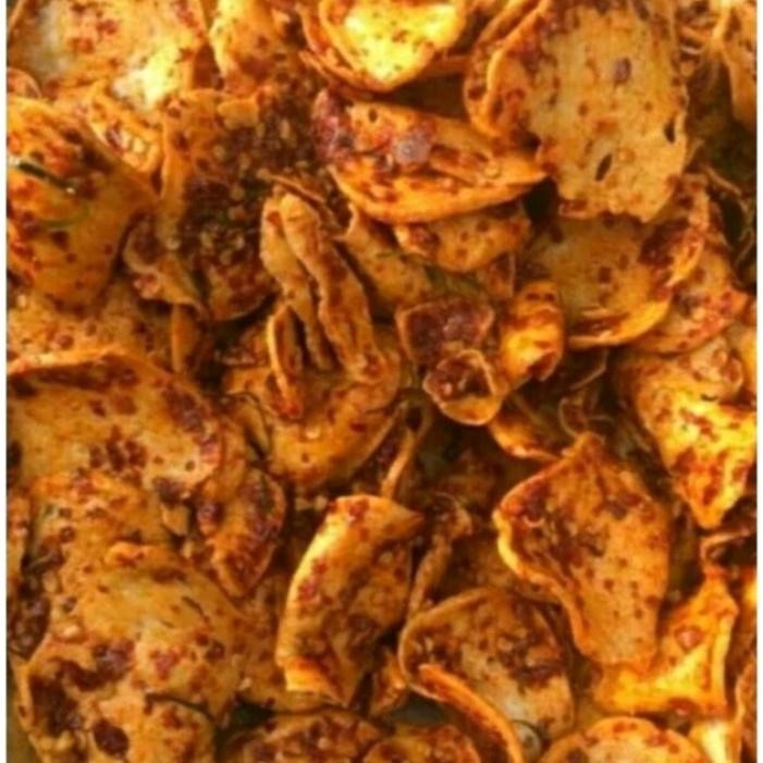 

HEMAT Basreng Bulat pedas Daun Jeruk Cabe asli 1 KG Cemilan Food Snacks