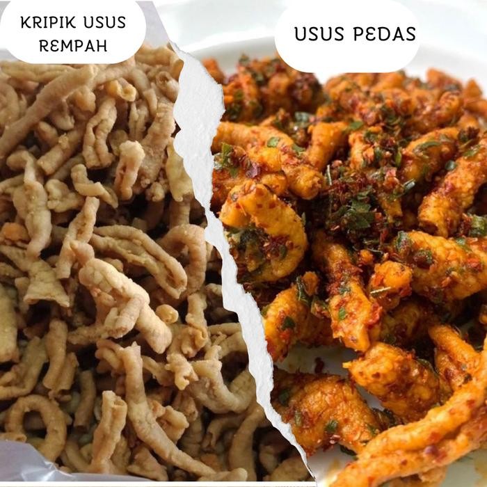 

DISKON ( Beli 1 Get 1 )USUS PEDAS 250 gr + USUS ORI 250gr snack murah camilan paket kripikusus