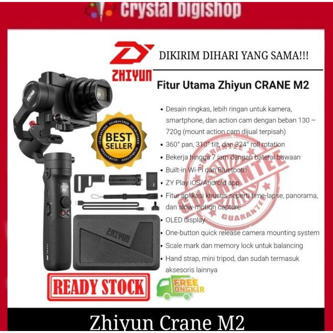 Zhiyun Crane M2 3-Axis Gimbal Stabilizer - Zhiyun Crane M 2 - Crane M2 New Stok