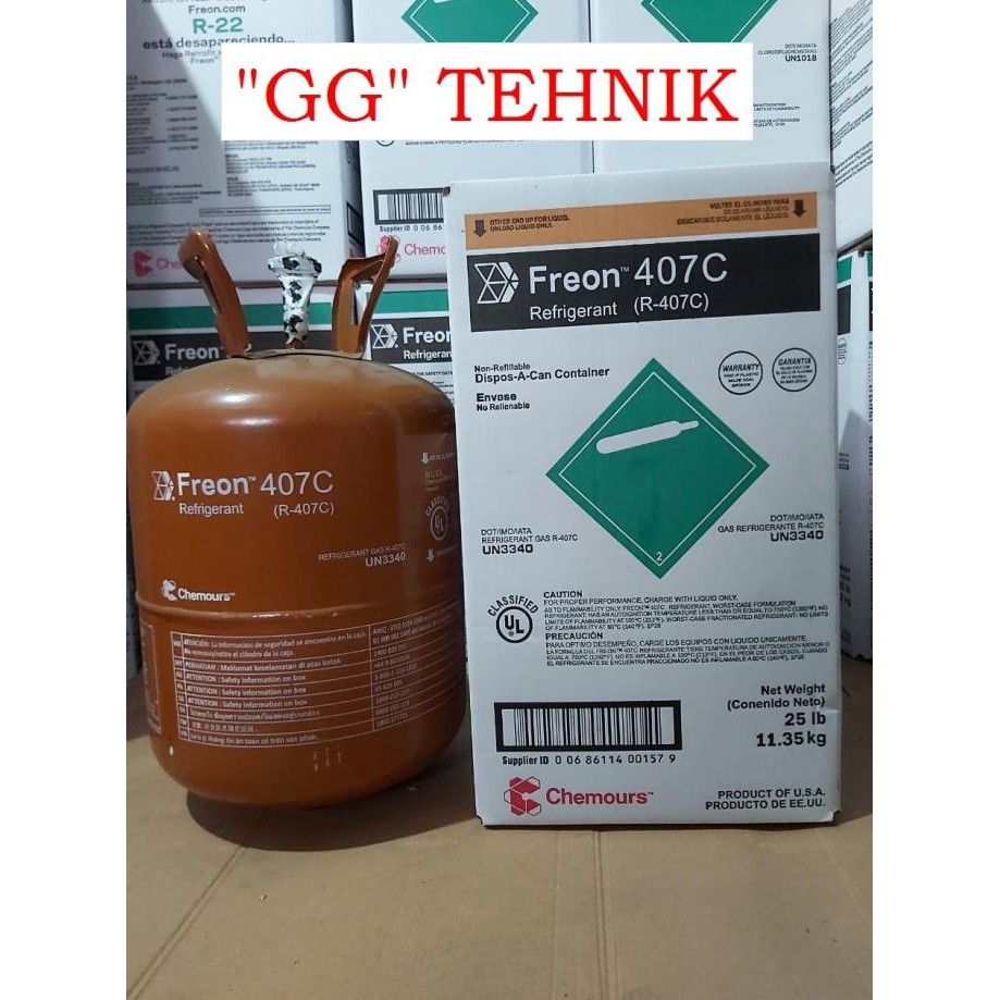 Murah Freon 407C R-407C 407 Chemours Usa
