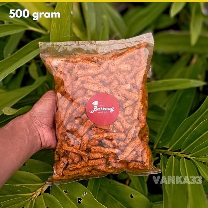 

PRODUK TERBATAS 500 Gram Basreng Original Pedas Daun Jeruk Snacks Food