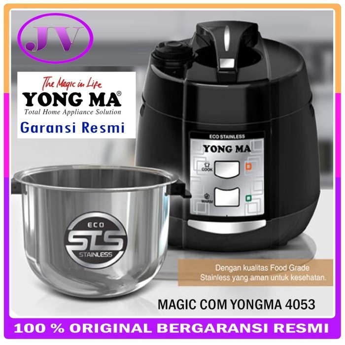 Bisa Grab Magic Com Yongma Smc 4053 / Rice Cooker Yong Ma Stainless Steel 2 L