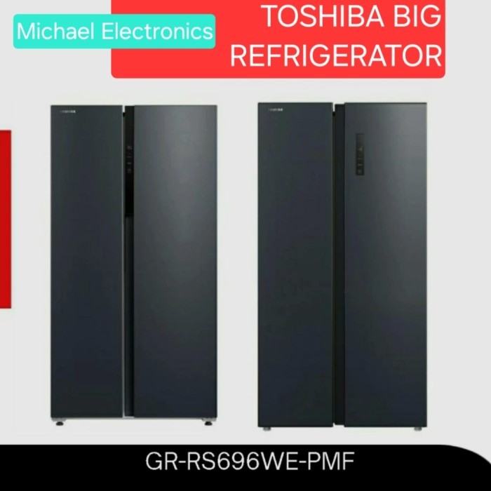 Bisa Grab Kulkas Side By Side Toshiba 530L Gr-Rs682We