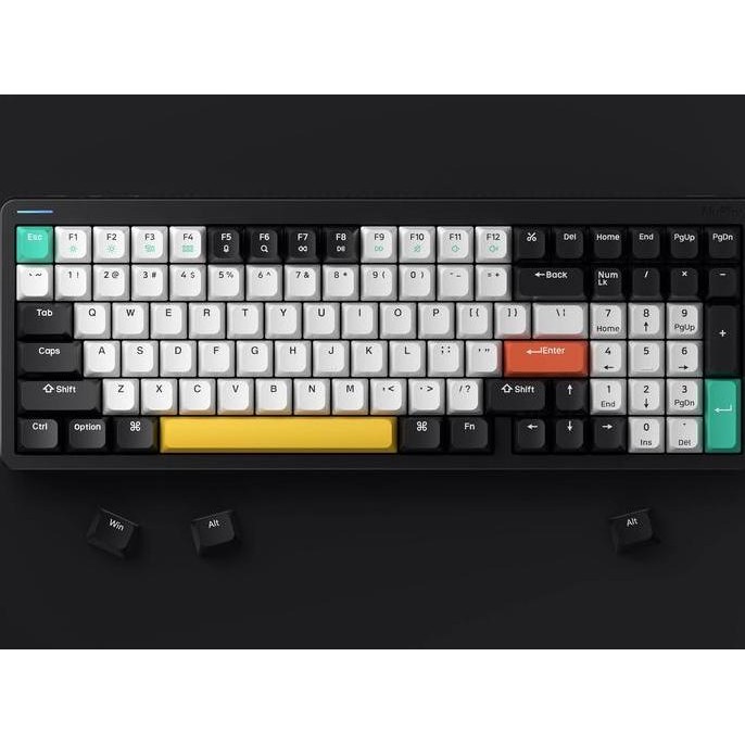 CO Nuphy Halo96 Wireless Mechanical Keyboard Black Computer Mouse