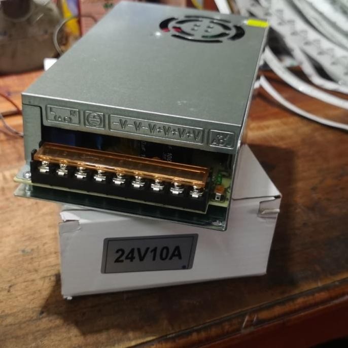 Power Supply Switching 24V 10A Adaptor Travo 24 Volt 10 Ampere Original