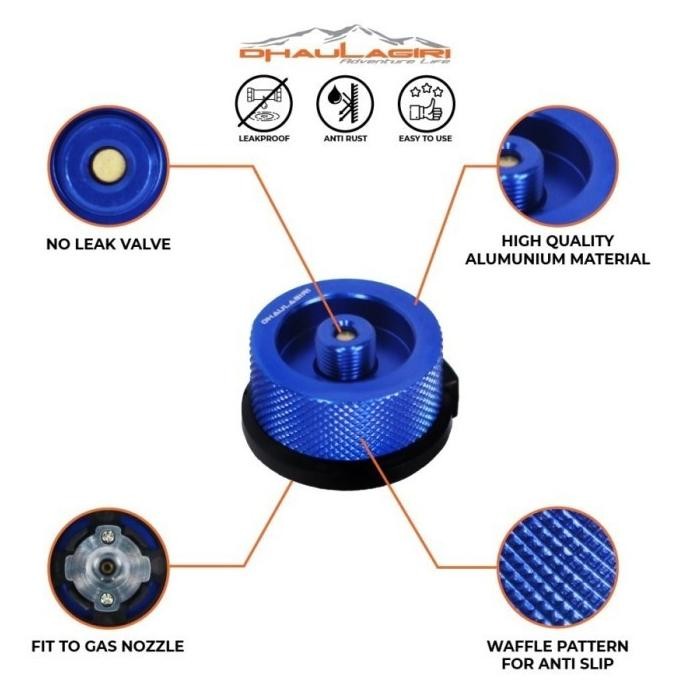 Adaptor Gas Dhaulagiri Sambungan Gas Hicook Kompor Camping Portable Original