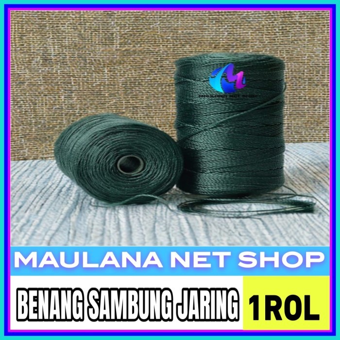 

Tali Rajut Benang Sambung Jaring Nylon Hijau Gelap 1 rol
