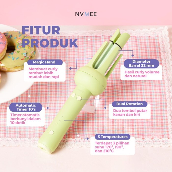 Glam - Nvmee Taurus Hair Styler - Catokan Keriting Otomatis