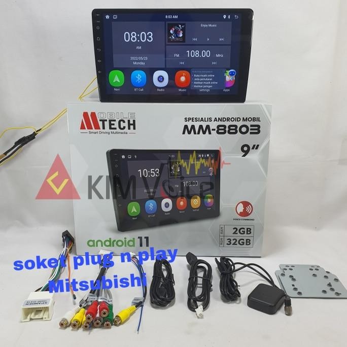 Terjangkau Head Unit Android Mtech 9 Inch Oem Pajero 2017 Up Soket Pnp