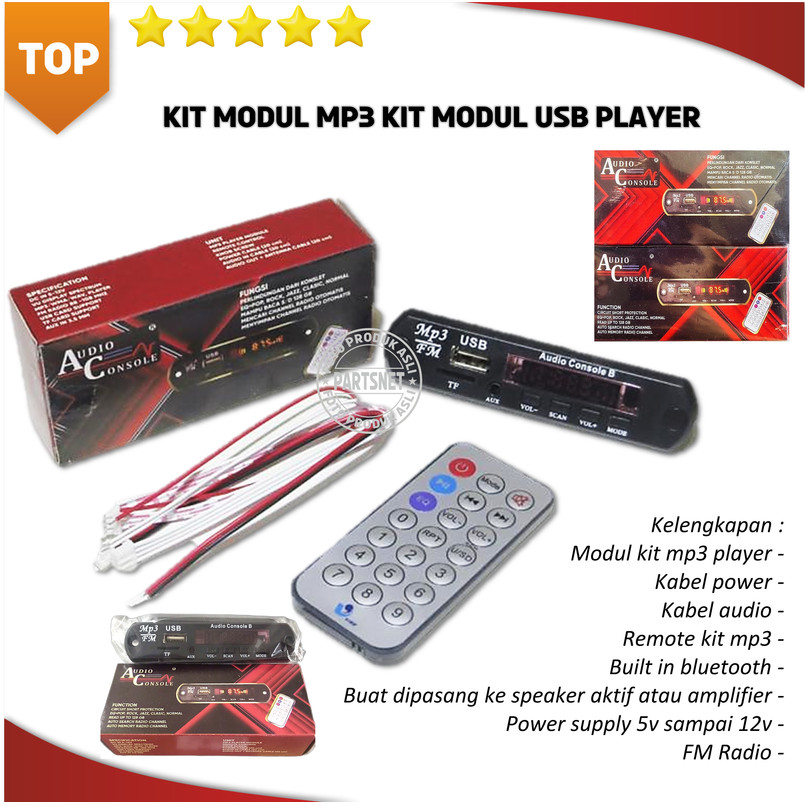 Kit modul mp3 kit modul usb player kit usb modul mp3 audio bluetooth