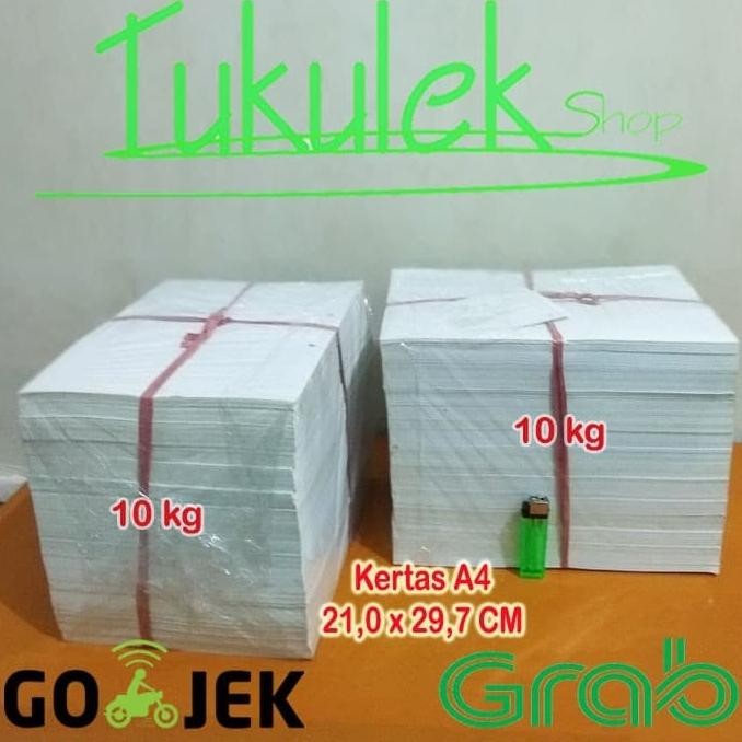 

10 Kg Paket Gojek/Grab Same Day Kertas Bekas Ukuran A4