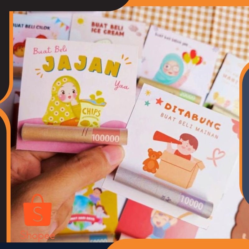 

Grosir PROMO IDUL FITRI !!!! 24pcs amplop lebaran unik lucu angpau uang - 6 Pcs TRANSPARAN Elegan