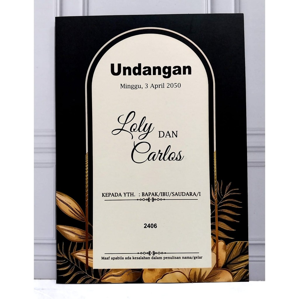 Blangko Undangan Erba Kosong 2406