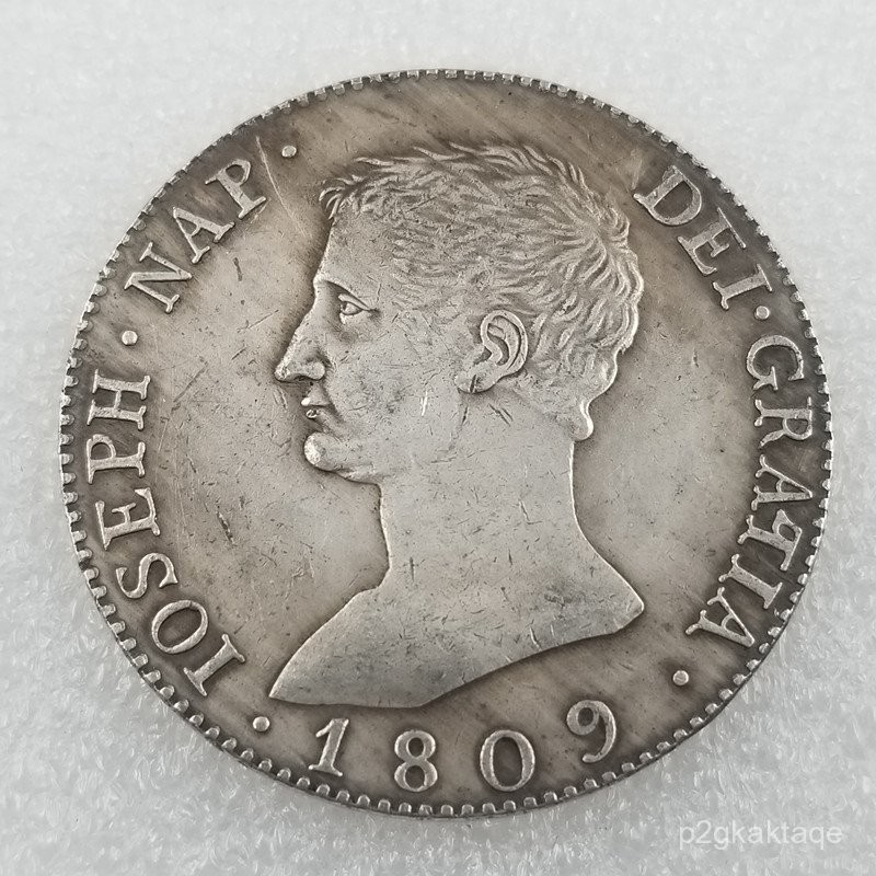 Kerajinan Tangan1809Koin Spanyol Koin Peringatan Perak