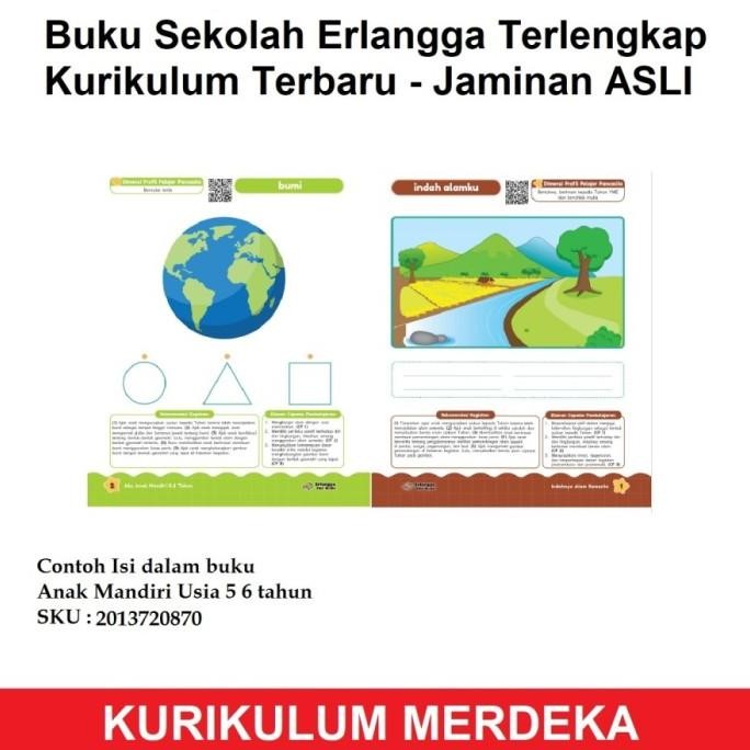 Ready Buku Erlangga Paket Aku Anak Mandiri KB TK PAUD Tjiji Kurikulum Merdeka