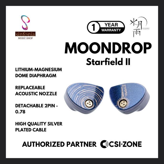 Moondrop Starfield Ii / Starfield 2 Dynamic In Ear Monitor Earphone New Stok
