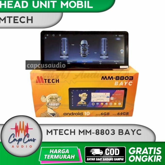 Miliki Head Unit Android 12,3 Inch Mtech Mm-8803 Bayc / Head Unit Mobil Mtech