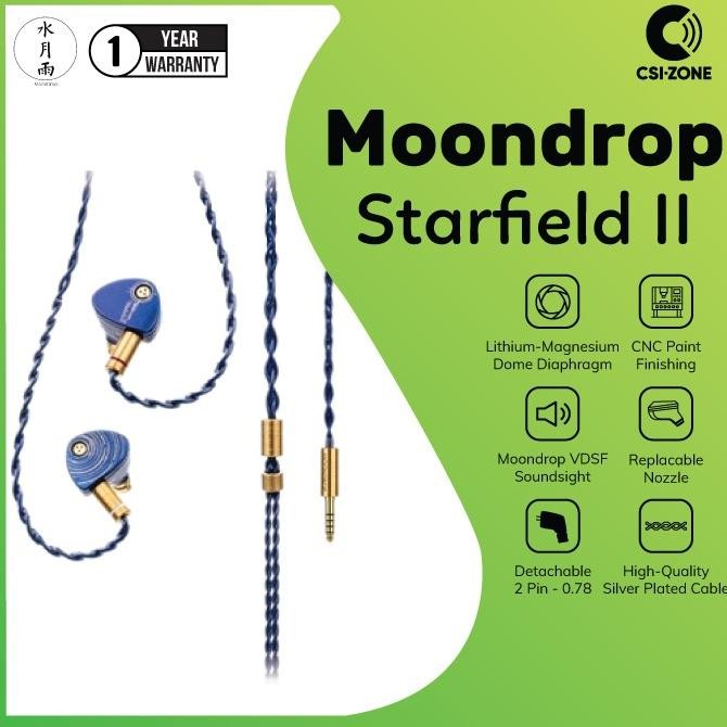 Moondrop Starfield Ii / Starfield 2 Dynamic In Ear Monitor Earphone New Stok