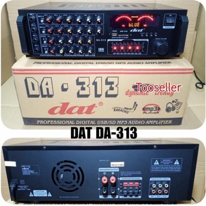 Ampli Bluetooth Dat Da 313 Power Amplifier Mixer Dat 313 Dat Da313 New Stok