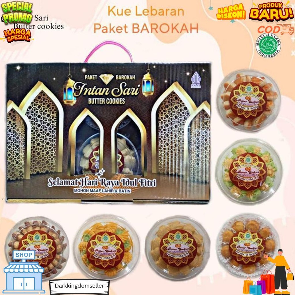 

Ready Paket Kue Kering Hampers Lebaran (Free Kartu Ucapan) D Termurah