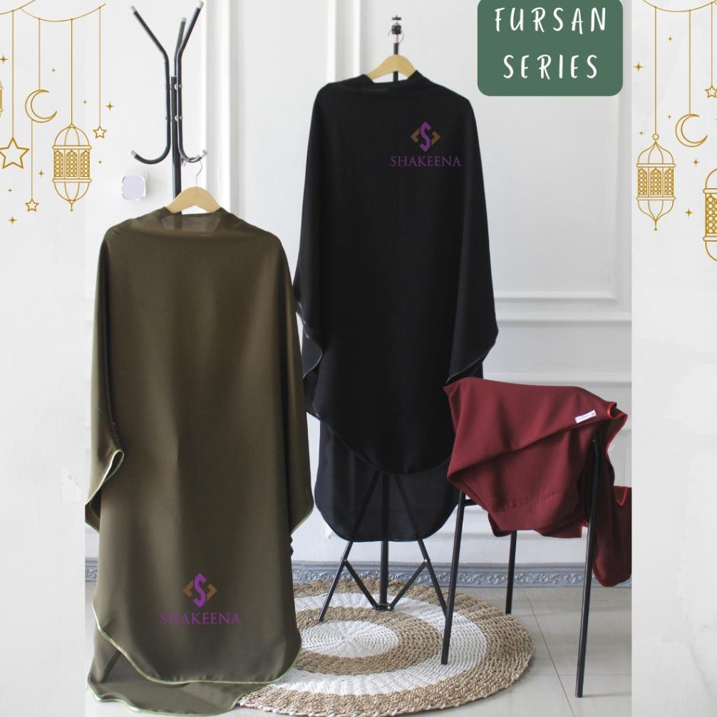 Terlaris>> Hijab Fursan Syari Premium Terbaru  - Khimar Syari Fursan - Jilbab Mewah Lebaran