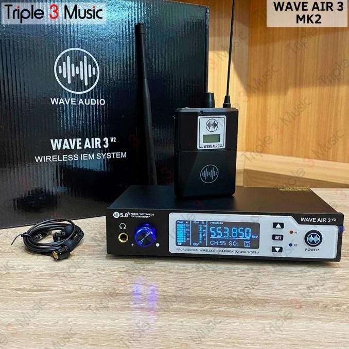 Wave Air 3 Wireless In Ear Monitor Iem System Panggung Wave Audio New Stok