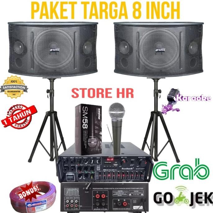 Paket Karaoke Targa 8 Inch Karaoke Rumahan New Stok