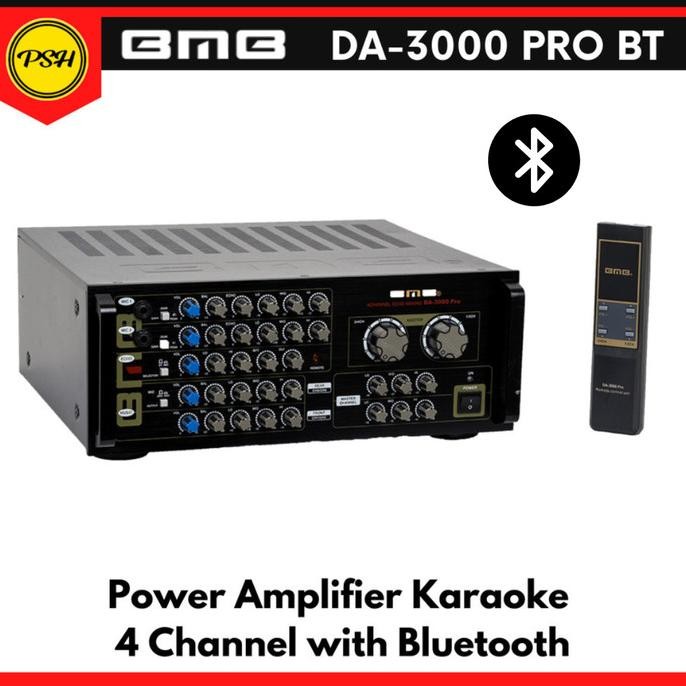 Bmb Da-3000Pro Bt Da3000 Pro Power Amplifier Karaoke Mixer Bluetooth New Stok