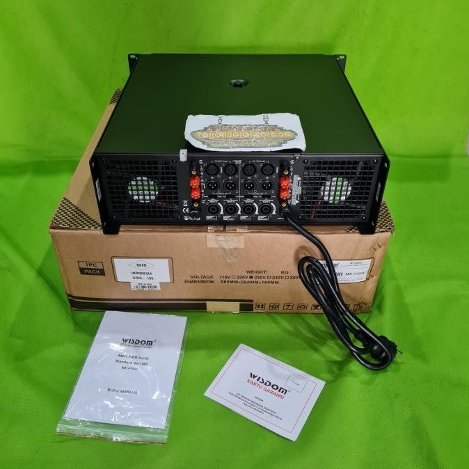 Power Wisdom Mx41500 4-Channel Power Amplifier Wisdom Mx-41500 New Stok