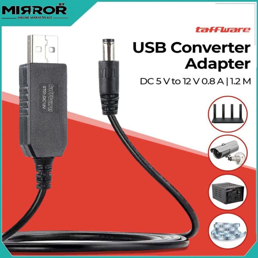 Kabel Converter Modem Orbit / Router Ke Power Bank Dc Ke Usb Dc 5V To Dc 12V