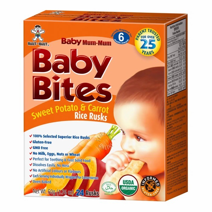 

Baby Bites Rice Rust - Sweet Potato & Carrot