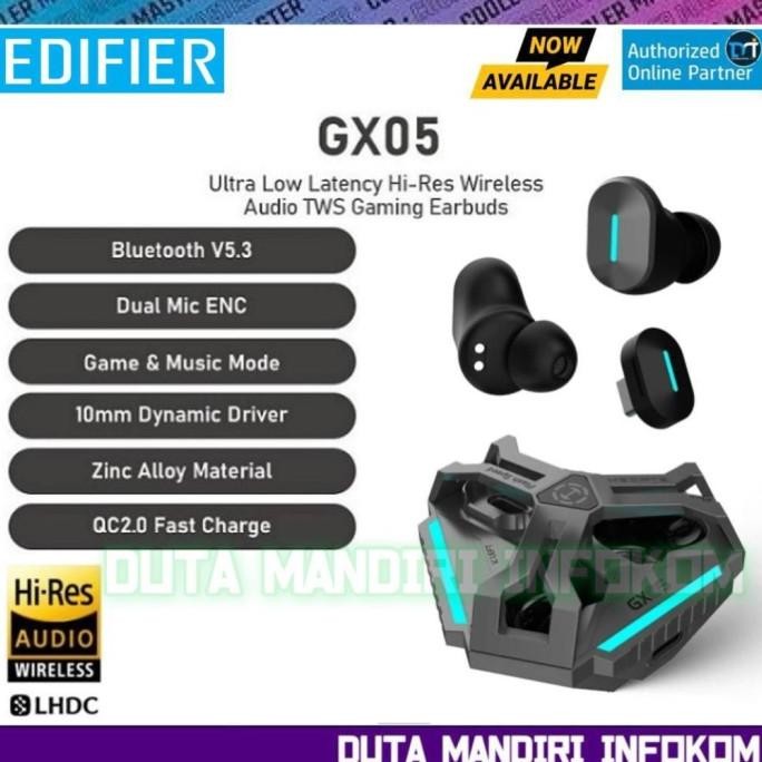 Hecate By Edifier Gx05 - Ultra-Low Latency Wireless Gaming Earbuds New Stok