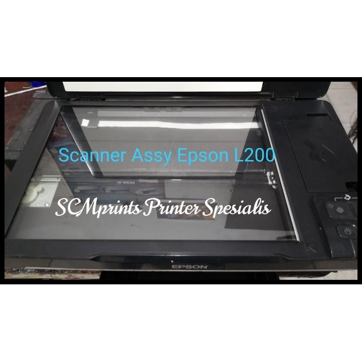 Scanner Assy Epson L200 Tx121 Lampu Kaca Cable Panel Power On Off L200