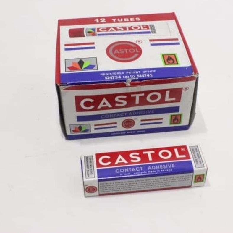 

Promo (1Lusin) Lem Castol Kecil Contact Adhesive Tube Kecil 21Cc Asli / Lem Castol Tanggung