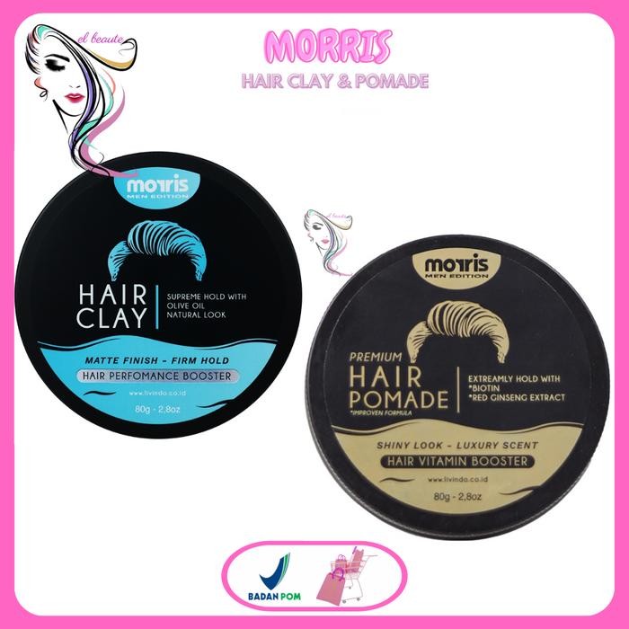 morris hair pomade / clay [kualitas terbaik]