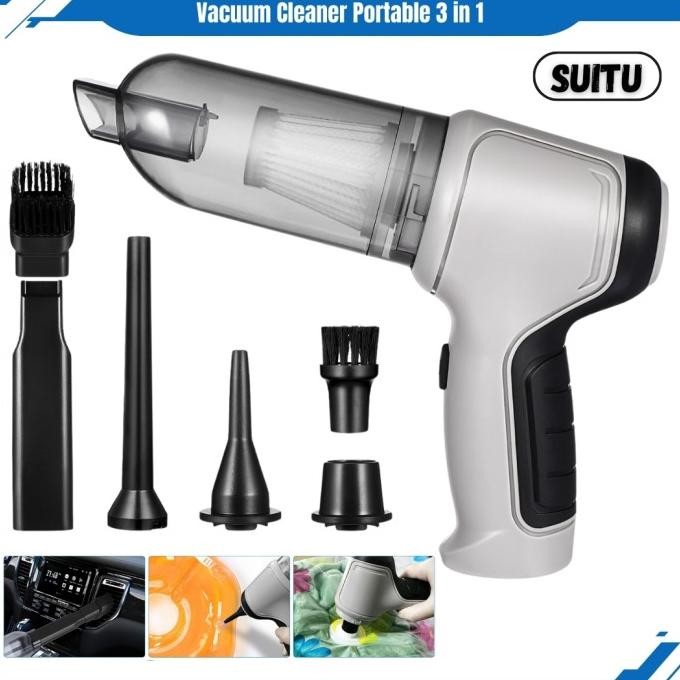 Vacum Cleaner 120W Penyedot Debu Genggam Penyedot Debu Mini Tanpa Sapu enc