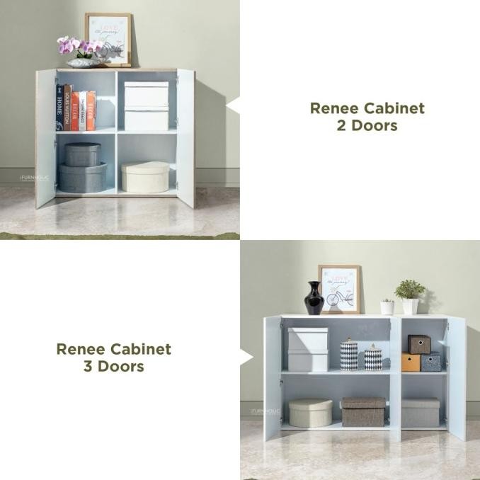 IFURNHOLIC Renee Cabinet Doors | Lemari Kabinet Pintu Kayu Minimalis Original dan Terpercaya