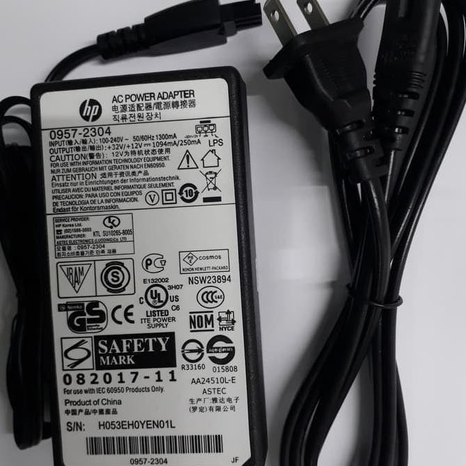POWER SUPPLY ADAPTOR PRINTER HP OFFICEJET 7110 7510 7610 7612