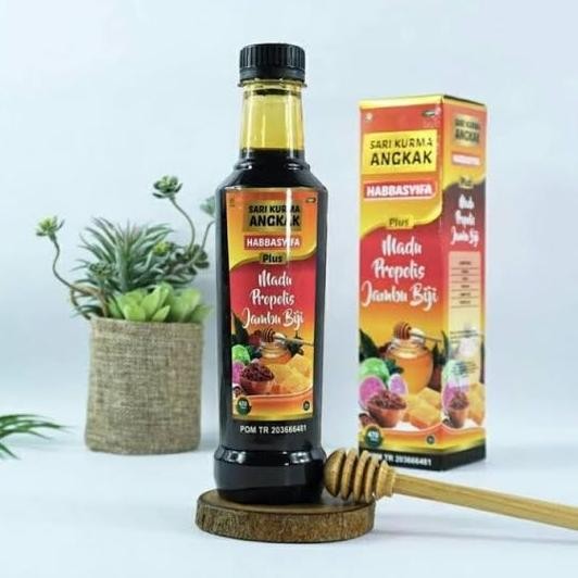 

#####] Sari Kurma Madu ANGKAK HABBASYIFA Plus Propolis Jambu Biji Daun Ubi