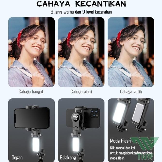 GIMBAL STABILIZER HANDPHONE TNW-Q18 GIMBAL STABILIZER HP STABILIZER TONGSIS HP BLUETOOTH TRIPOD