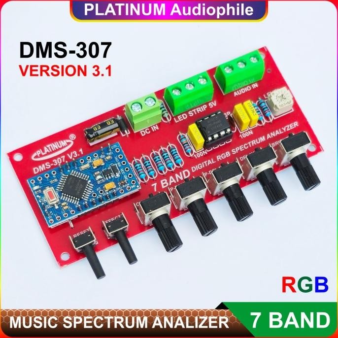 CO Spectrum Analyzer Modul DMS-307 V3 7 Band Music Analyzer