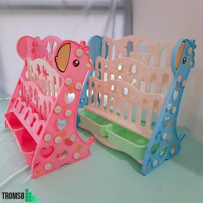 Tromso Rak Buku Anak Plastik Tebal Dual Model (2 in 1) - Medium 