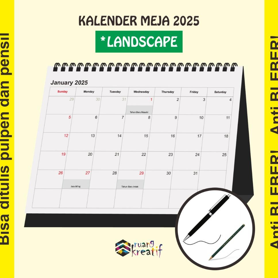 

Ruang Reatif Alender Meja 2025 Bia Dituli Pul Il Anti Bleber Alender Dudu 2025 Imple Planner Agenda Monthly Planner 2025 Uuran A4 Uuran A5 Alender Calendar Planner 2025 Warna Putih Polo Plain